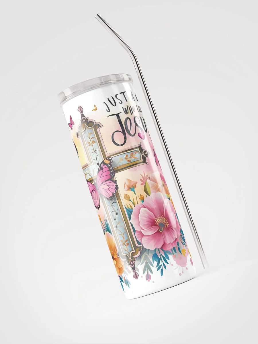 Just a Girl Who Loves Jesus Stainless Steel Tumbler product image (4)