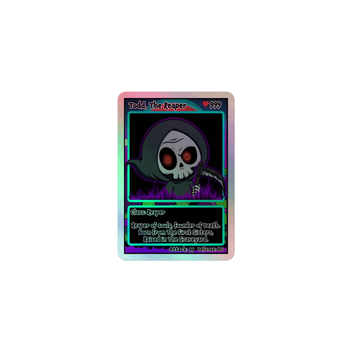 The Reaper, Hell Cardz Collection Holographic Sticker product image (1)