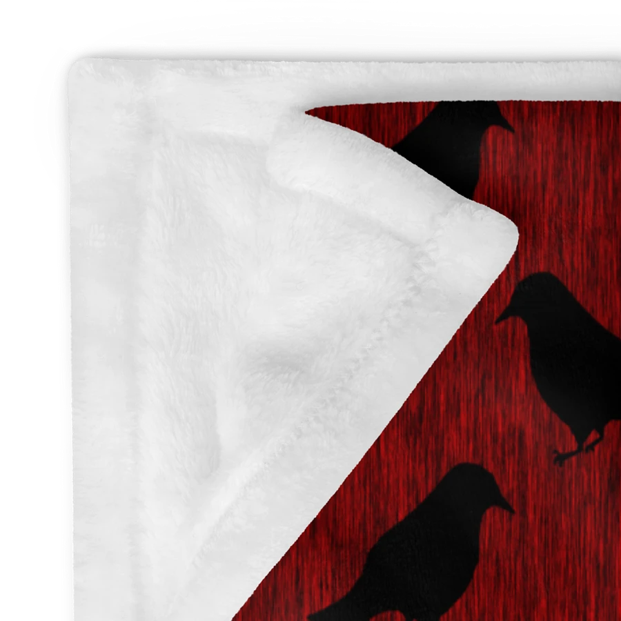 Ravens on Red Throw Blanket product image (24)
