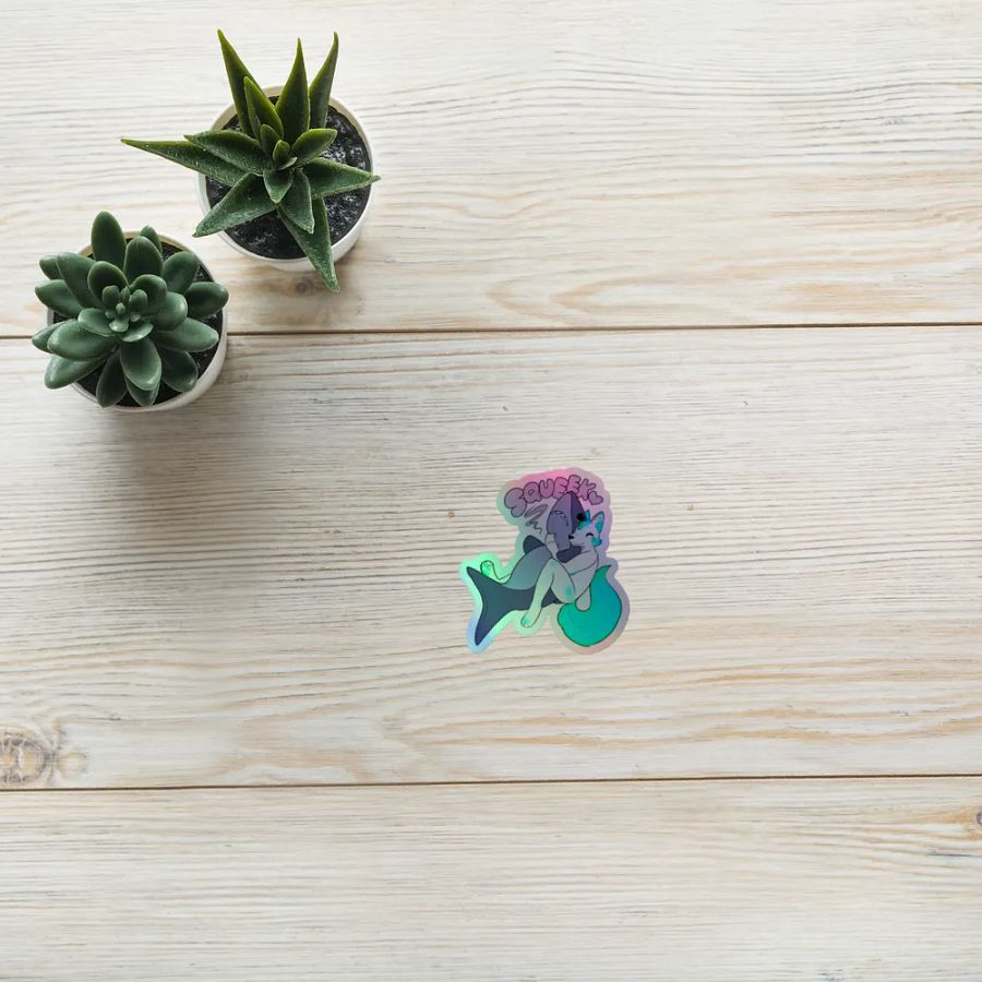 Fisk & Shark Holographic Sticker product image (10)