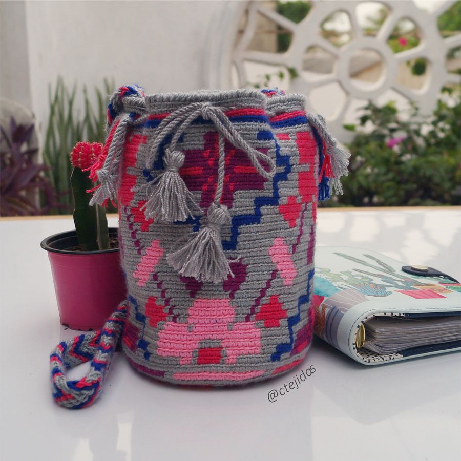 Patrón Mini Mochila Wayuu Flores product image (1)