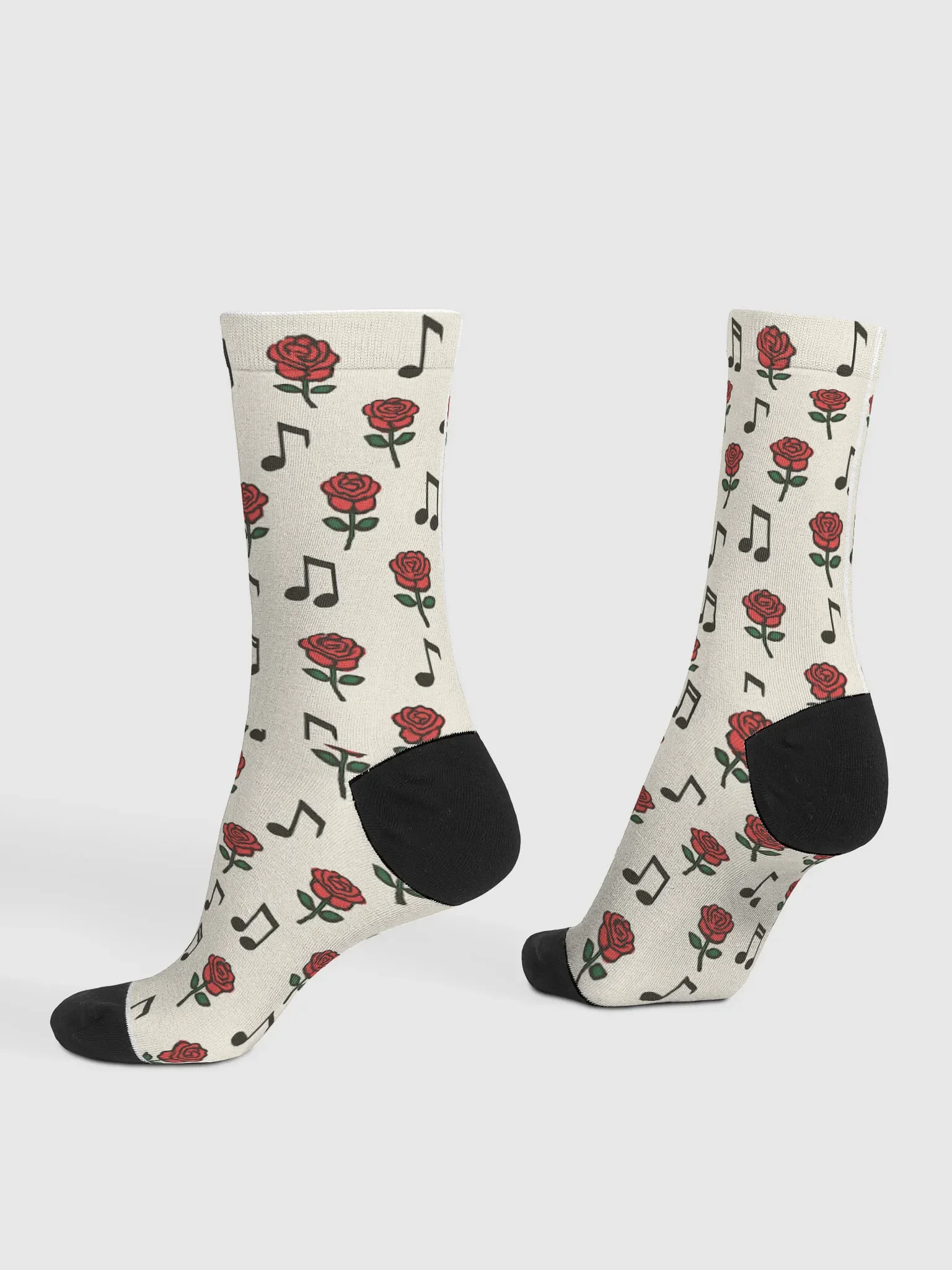 Melodic Rose Recycled Crew Socks product image (4)