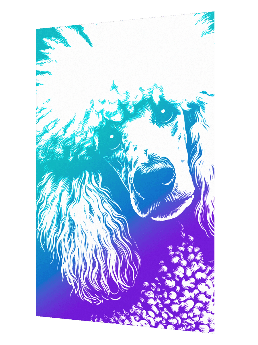 Pop Art Poodle Print / Frame Not Included product image (2)