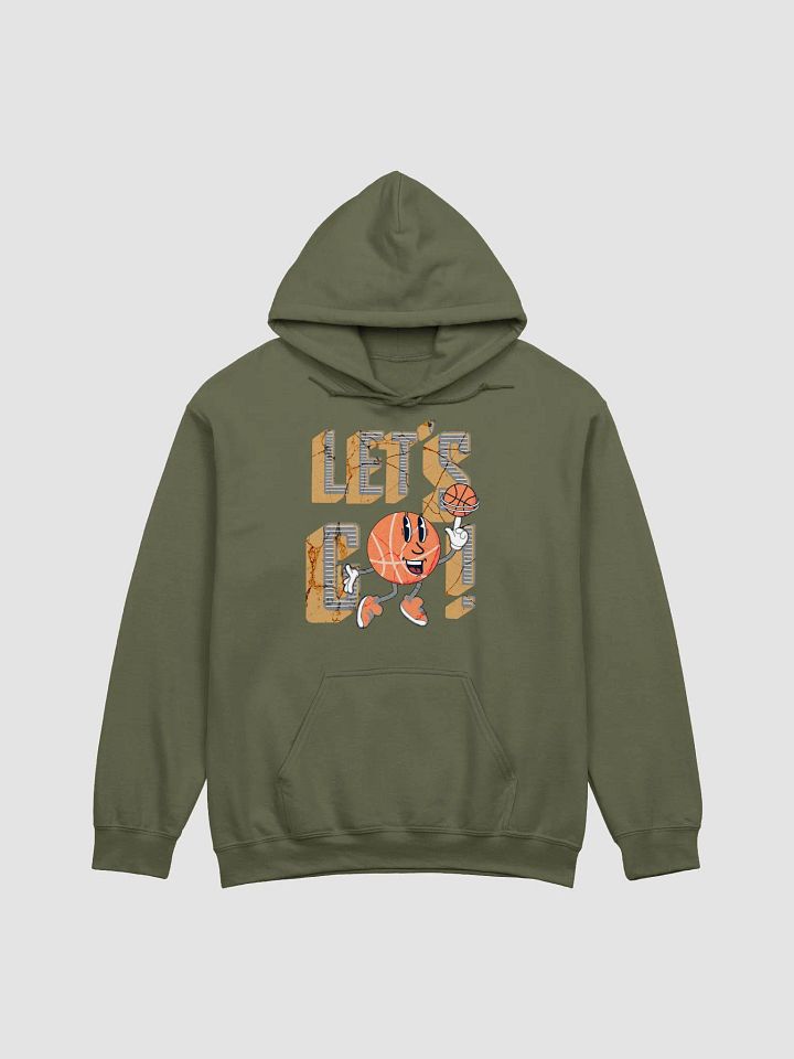 Lets Go Basketball Mascot Hoops Hype Gildan Classic Hoodie product image (19)