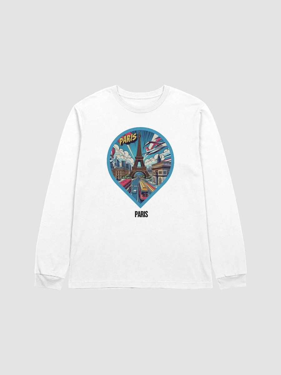 Bella+Canvas Supersoft Long Sleeve T-Shirt | AI Design Paris city product image (2)