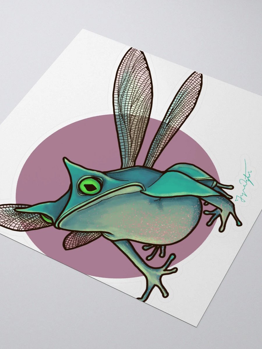 Dragonfly Frog Sticker product image (6)