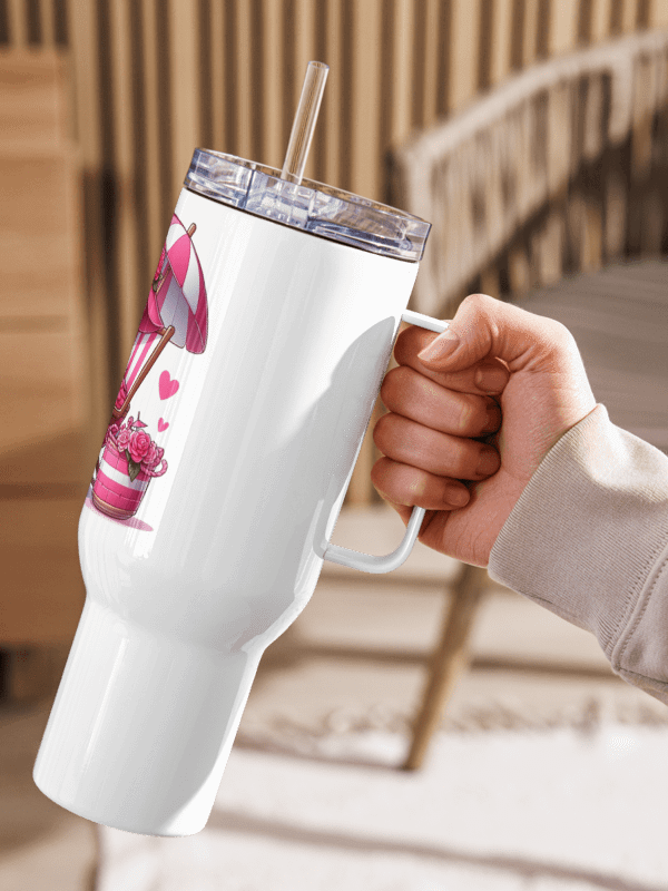 Tropical Flamingo Paradise Travel Mug product image (2)