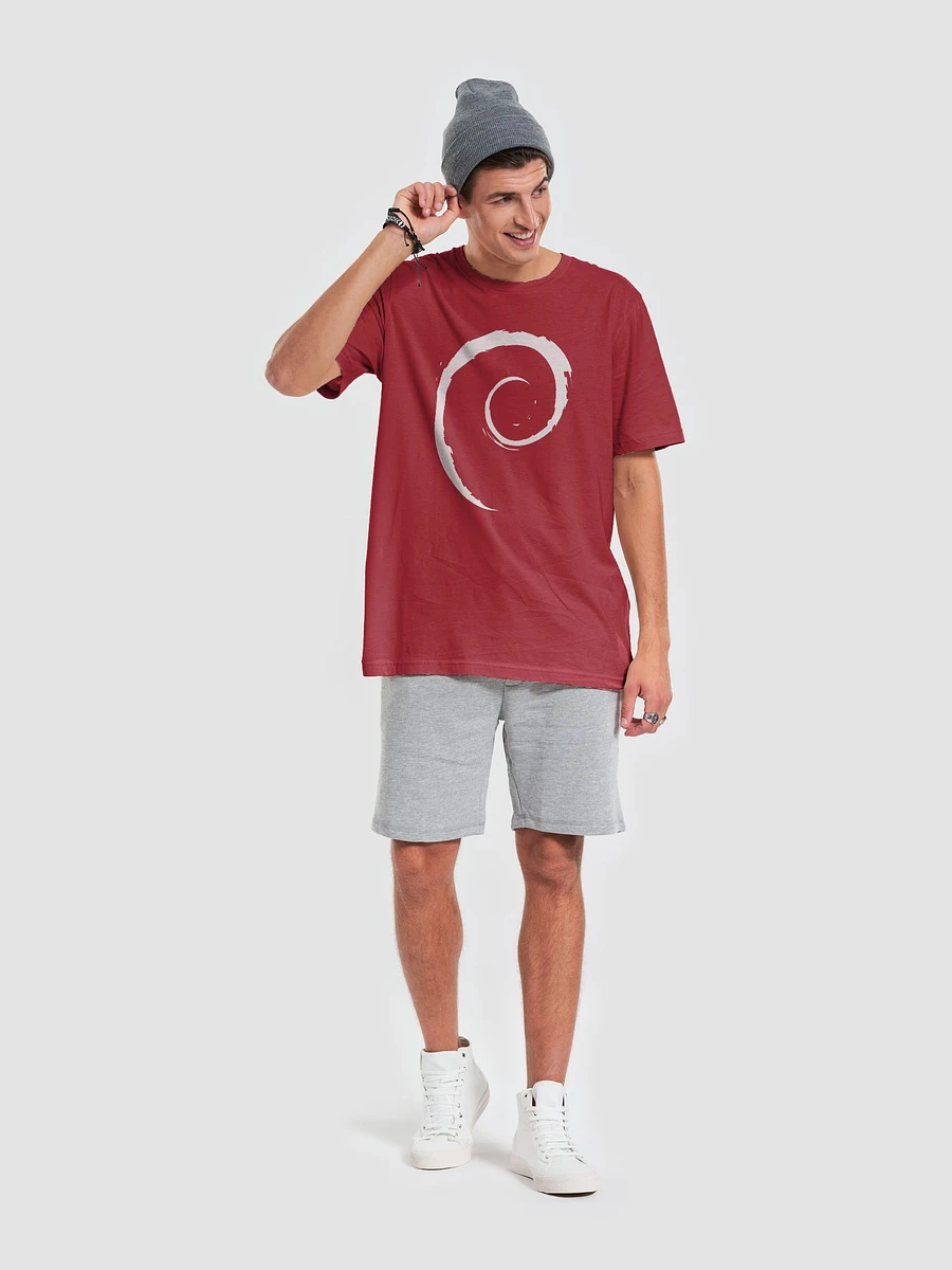 T-Shirt with Debian Swirl (Red Version) product image (6)