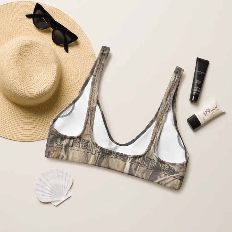 Recycled Padded Bikini Top - Dead Split - It Happennnns Camo product image (9)