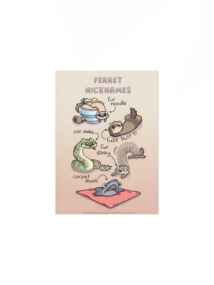 Ferret Nicknames | Bestselling Poster product image (1)