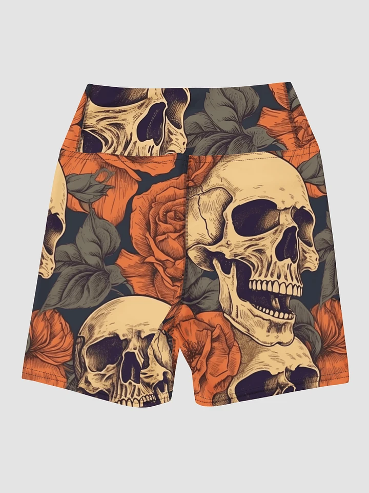 Yoga Skull Pattern Shorts product image (1)