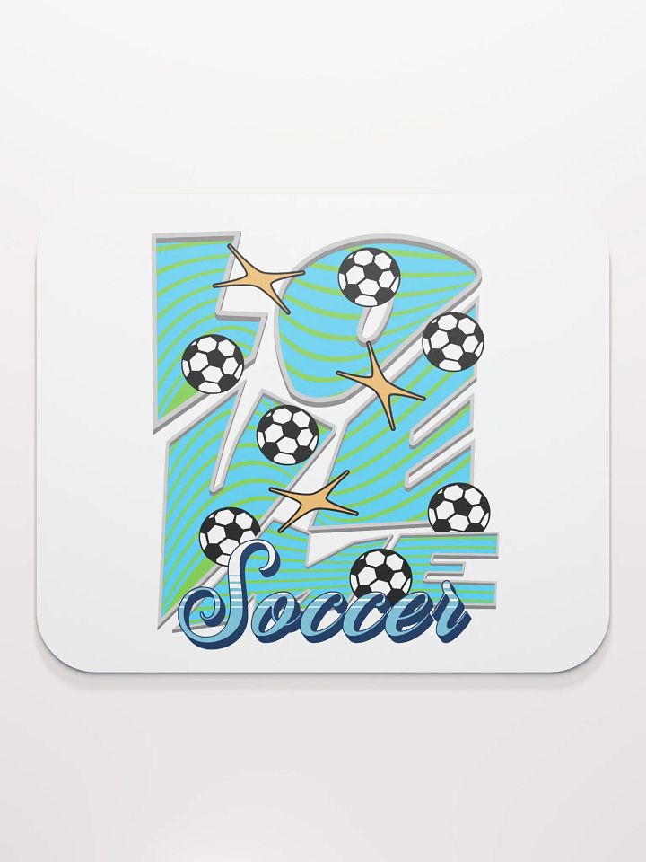 Love Me Soccer Stripes Mouse Pad product image (1)
