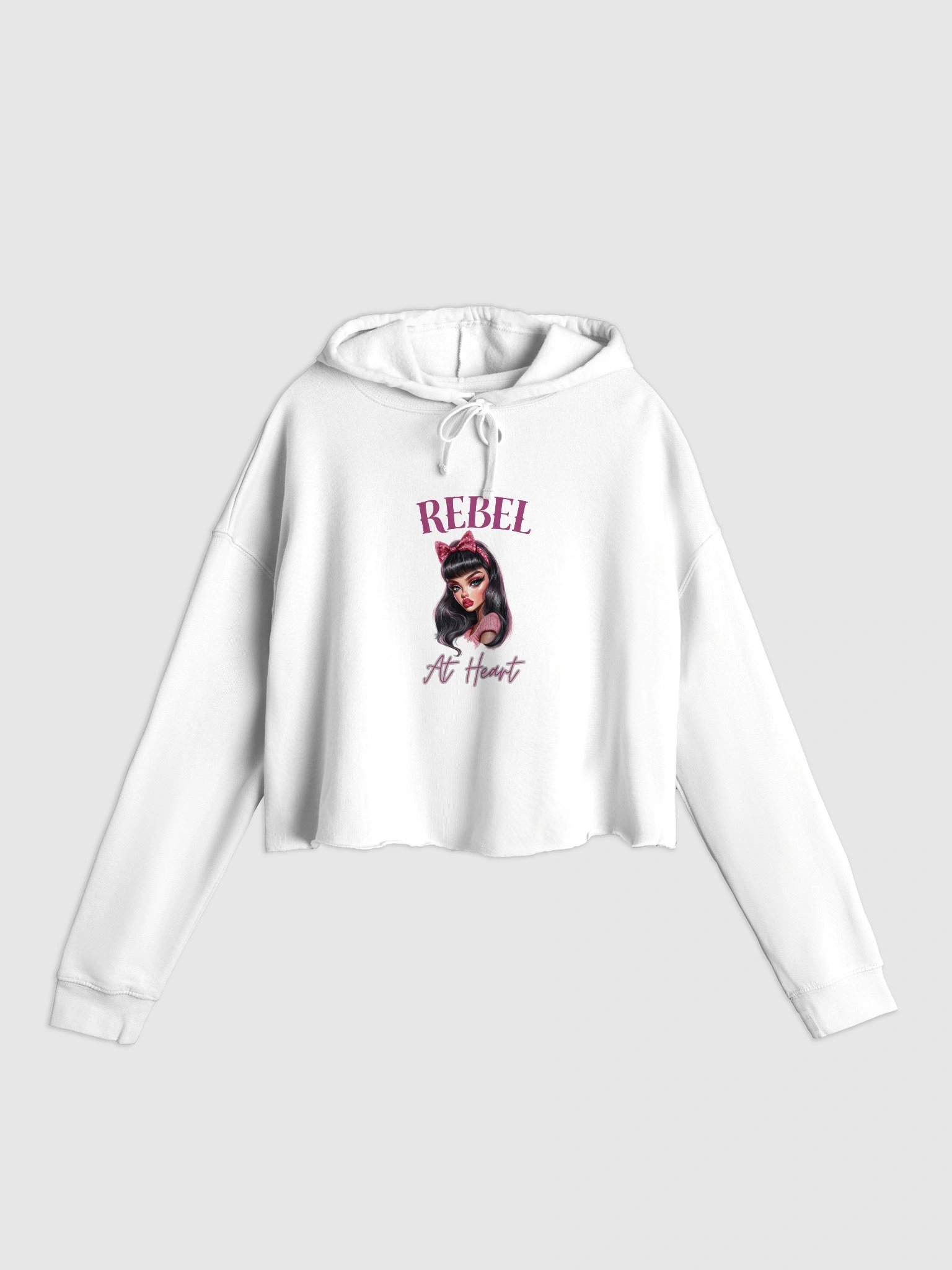 Rebel At Heart Cropped Hoodie product image (1)