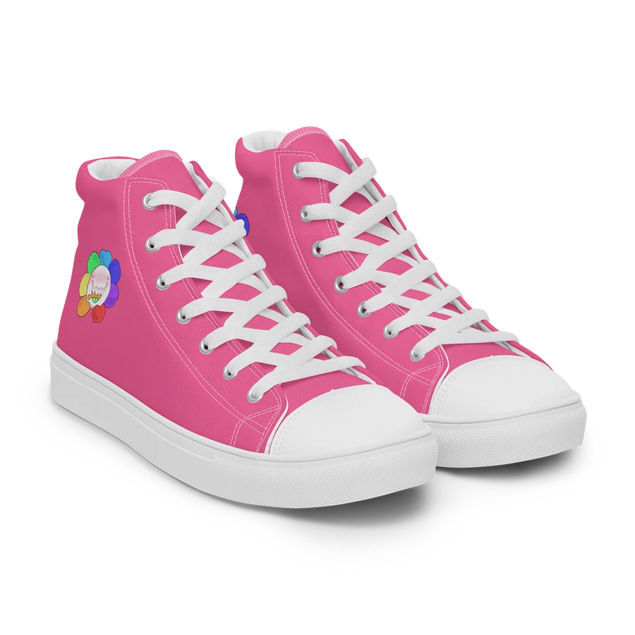 Pink and White Flower Sneakers product image (27)