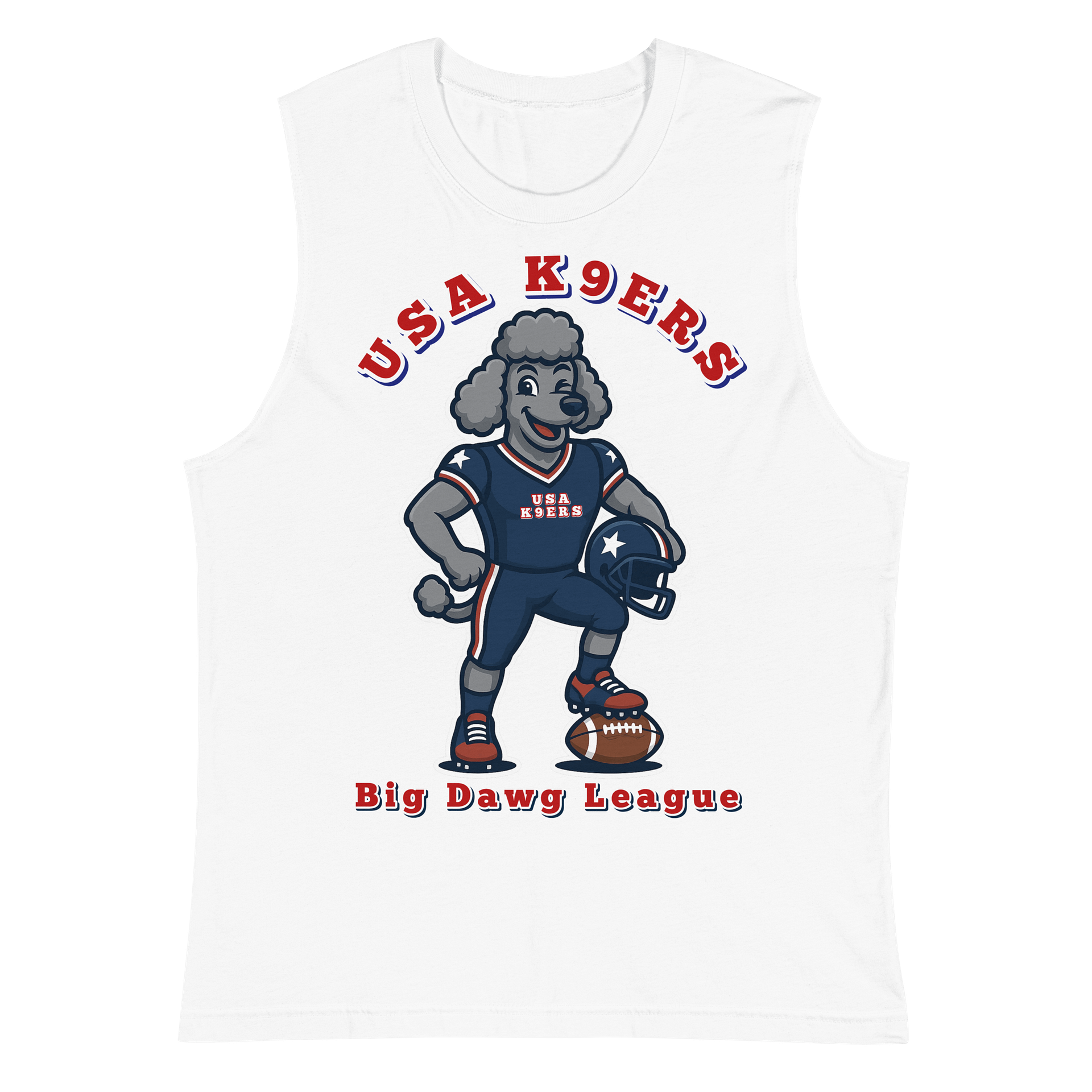 Muscle Tee Gray Poodle USA K9ERS product image (3)