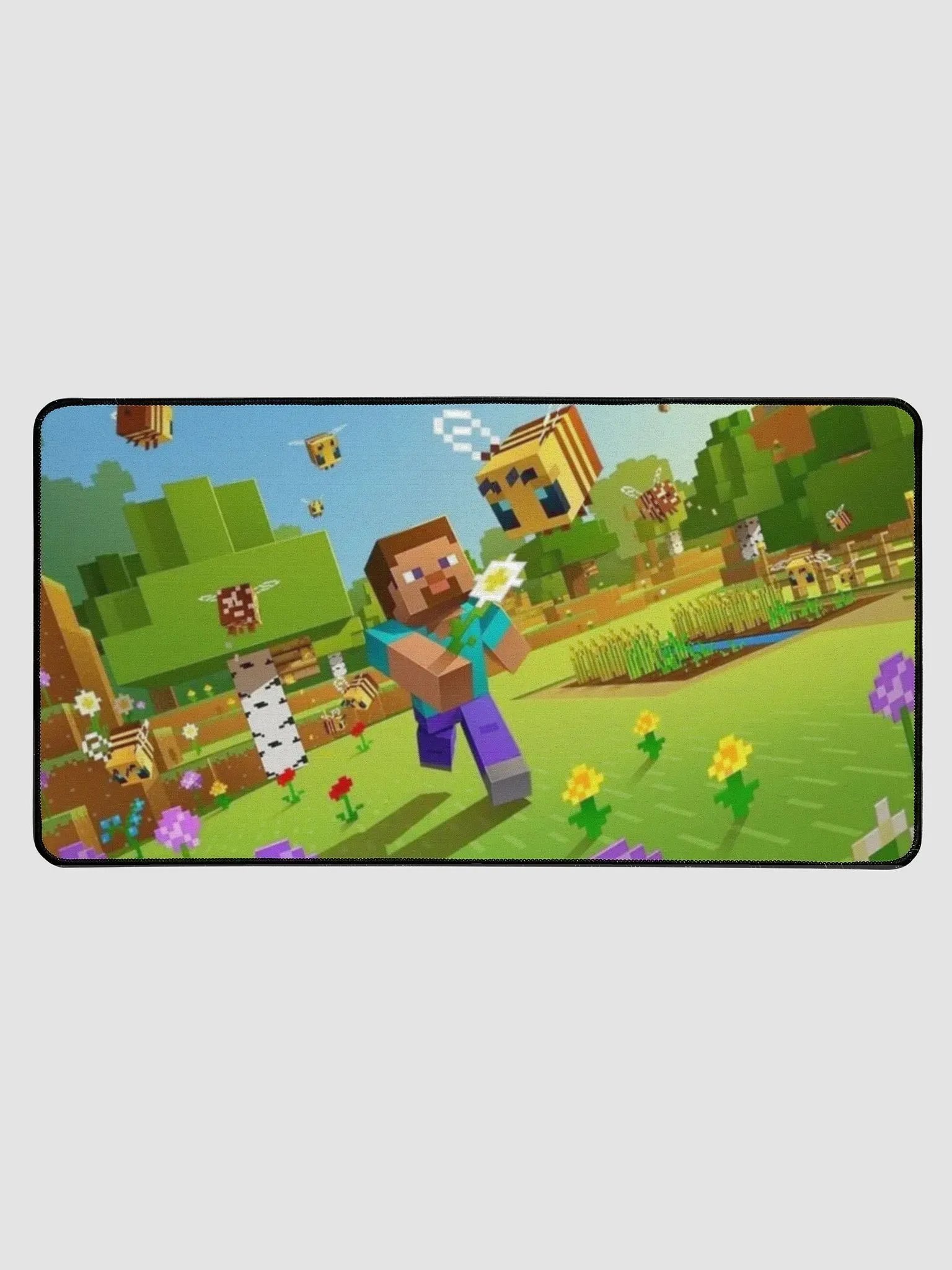 Minecraft Meadow Desk Mat 15.5