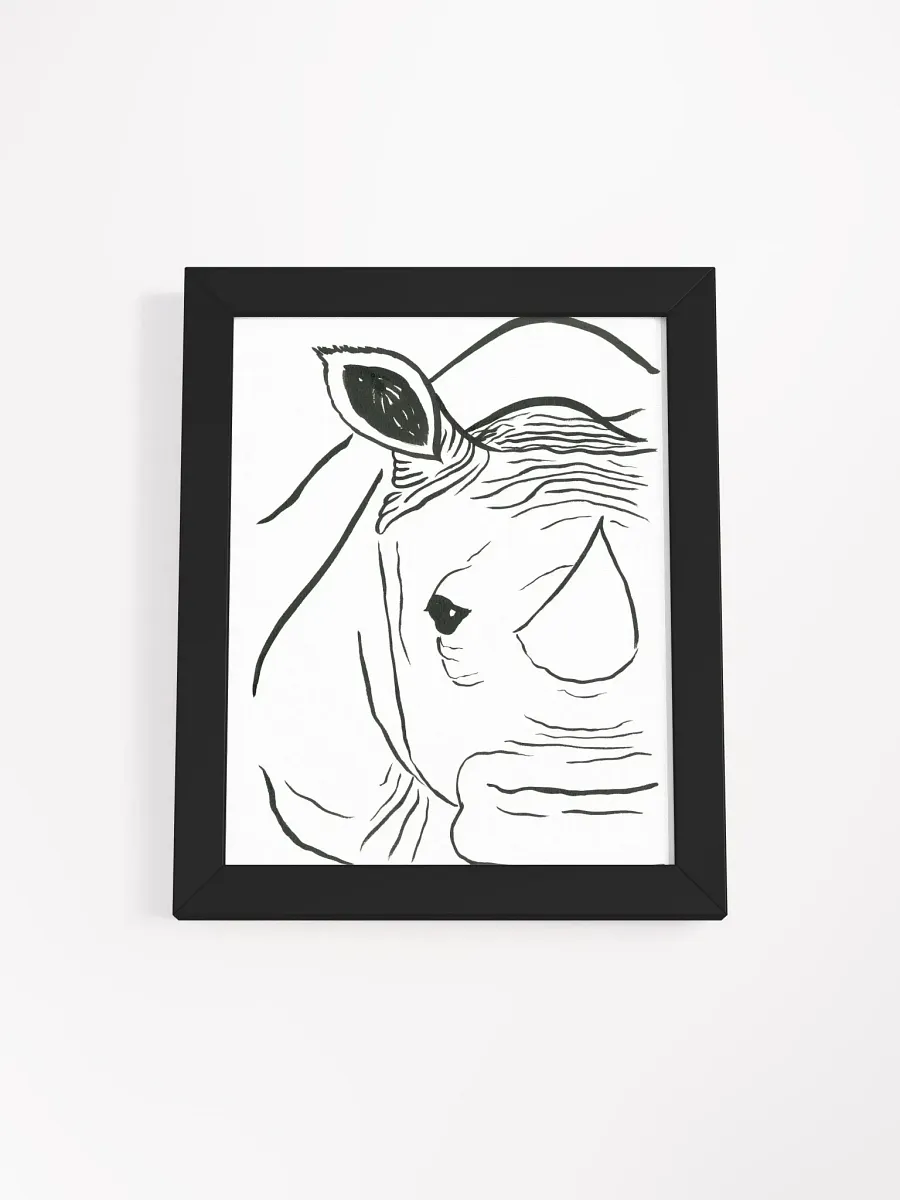Face Of A Rhino Framed Print product image (2)