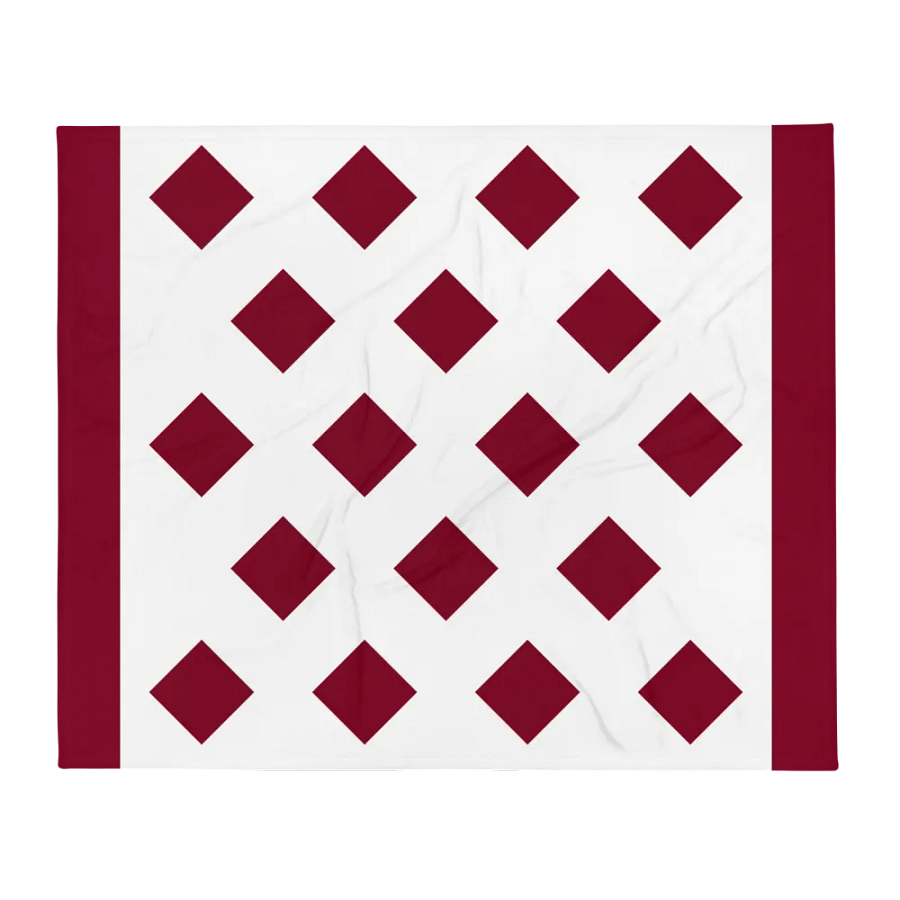 Burgundy Diamonds and Stripes Designed Blanket product image (2)