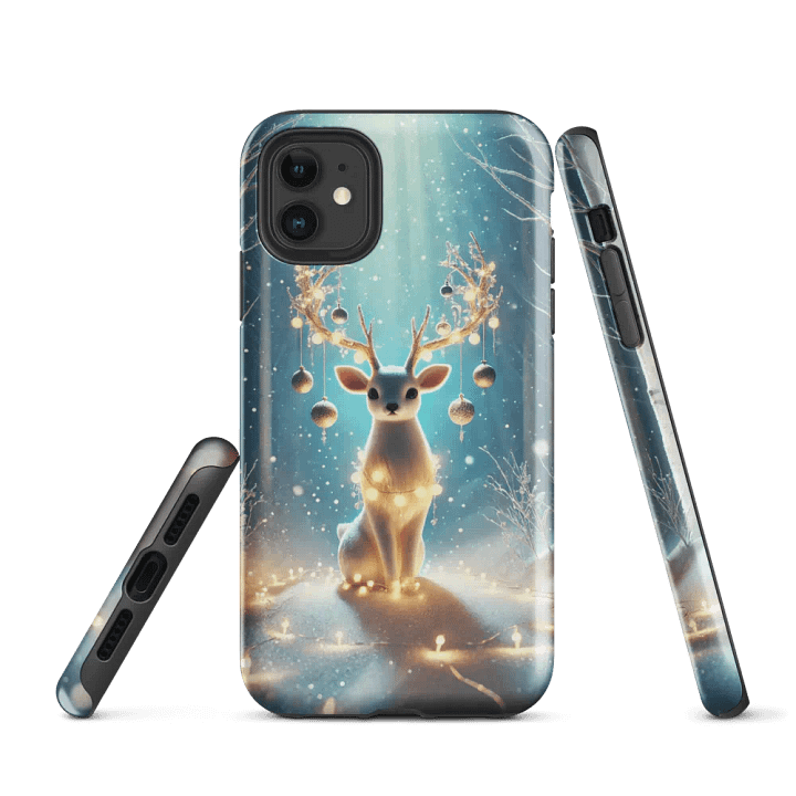Enchanted Reindeer iPhone Tough Case – Holiday Elegance product image (1)