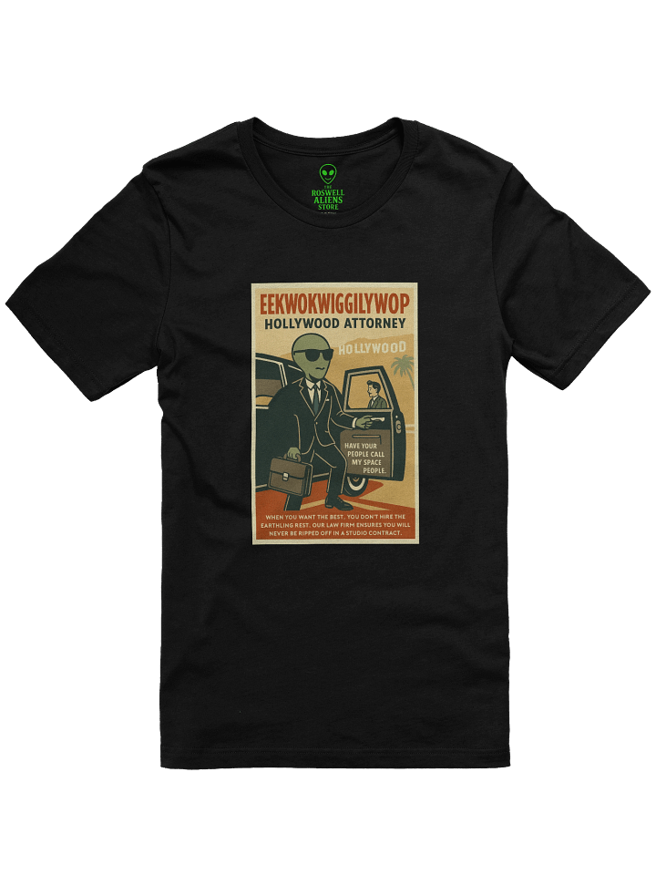 Hollywood Attorney Roswell Aliens 1950's Retro Poster Unisex T-Shirt product image (5)
