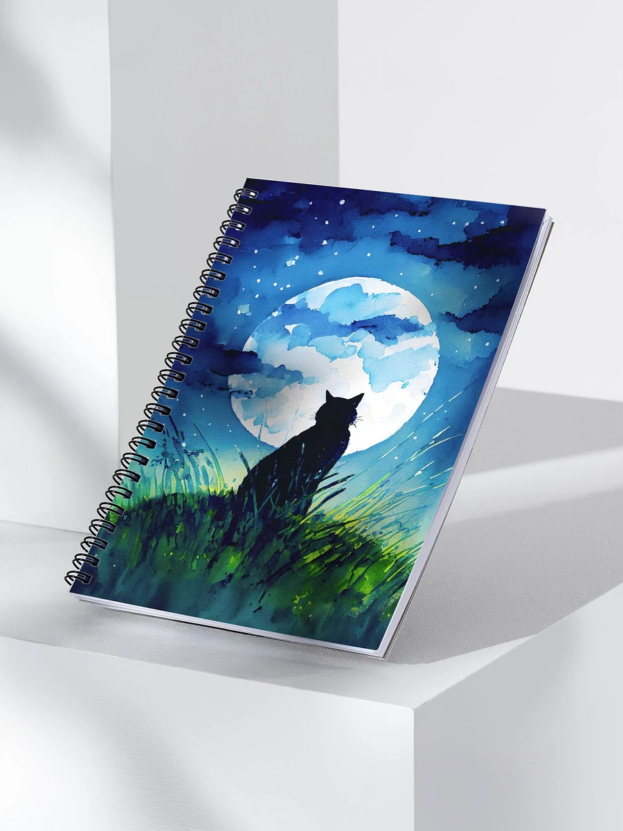 A Cat Sings To The Moon Spiral Notebook product image (3)