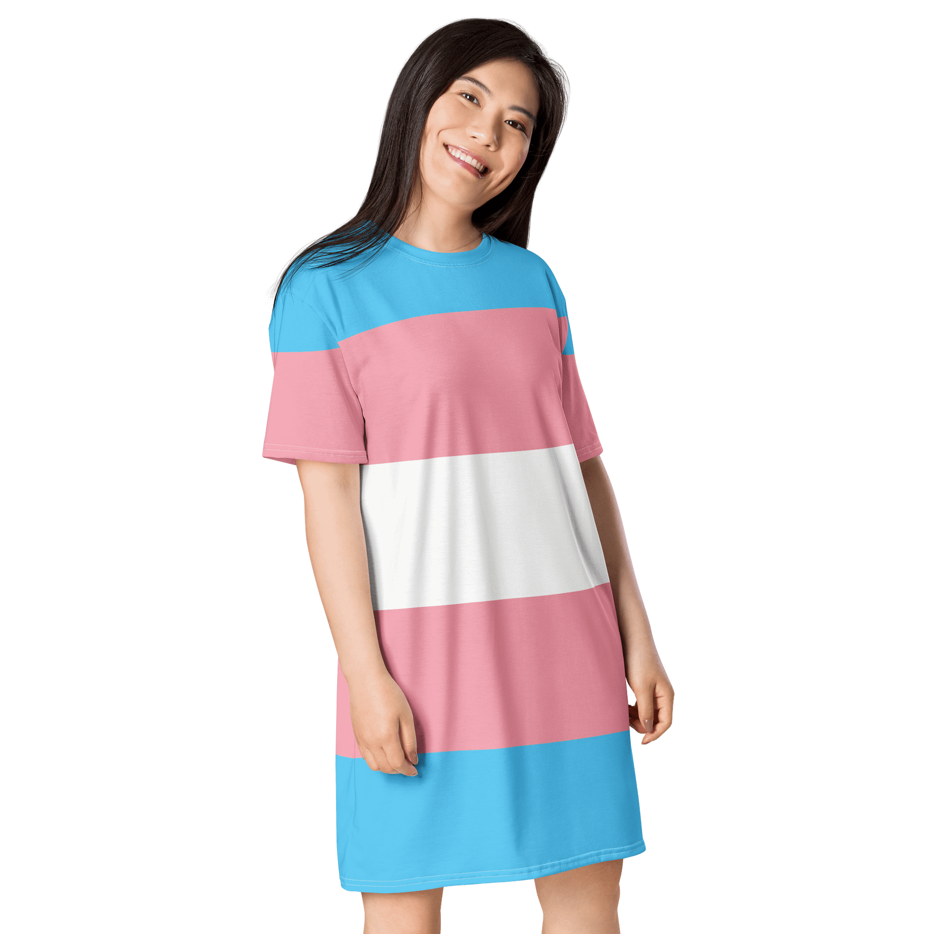 Trans Pride Flag T-shirt Dress product image (4)