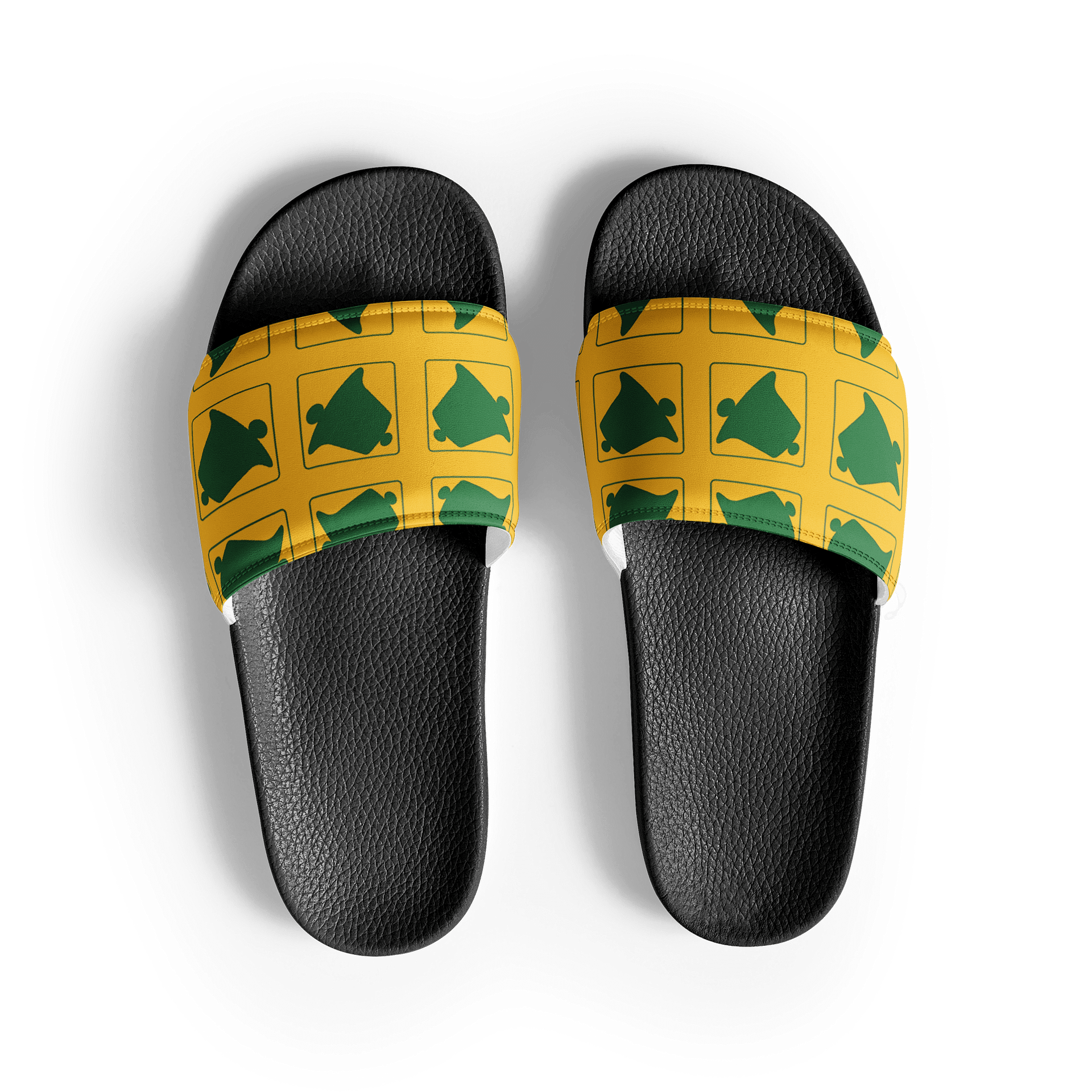 Geometric Green Men's Slides product image (2)