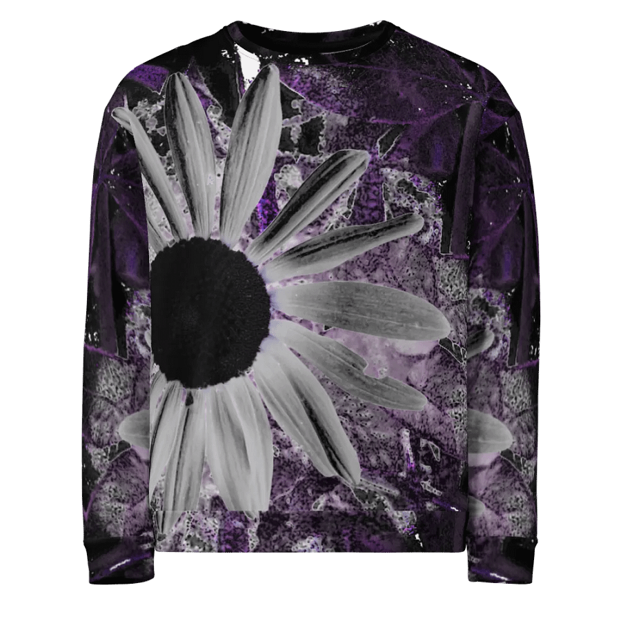 Abstract Dark Daisy Flower Unisex Sweatshirt product image (3)