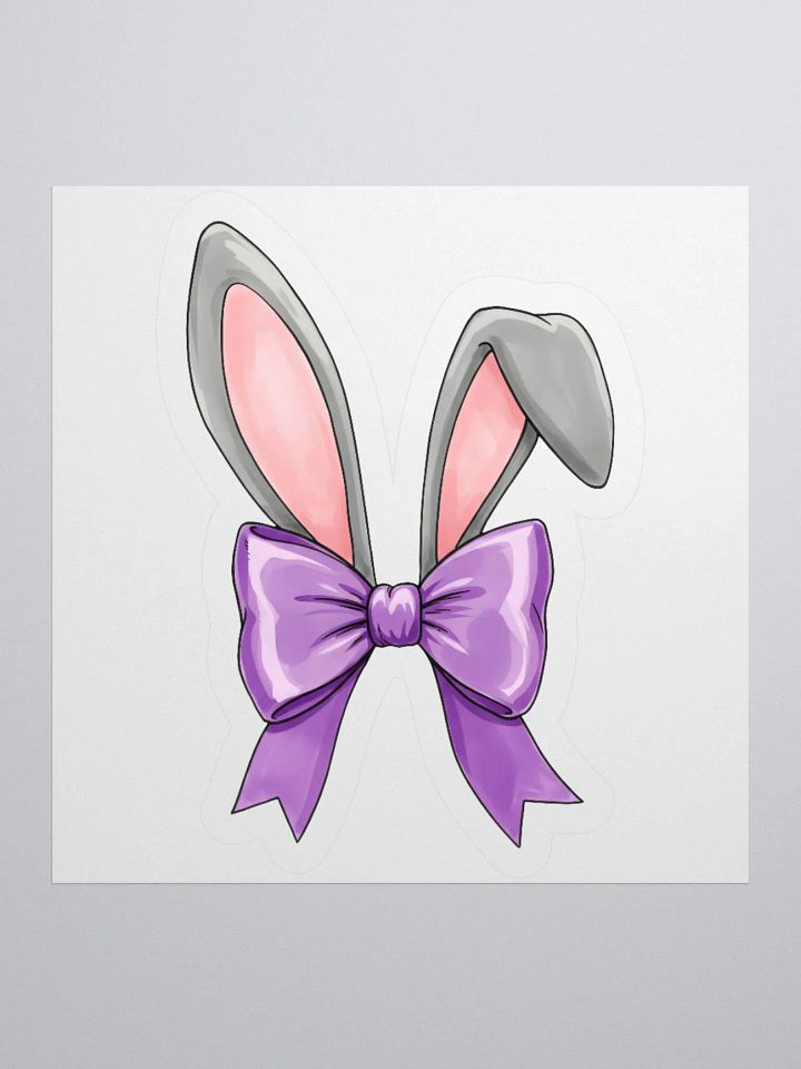 Bunny Bow Bliss Sticker product image (1)