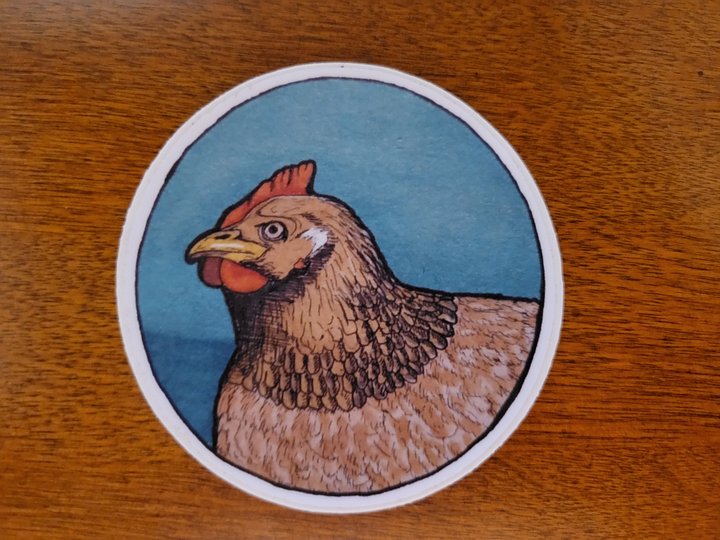 Blue Chicken Sticker product image (1)