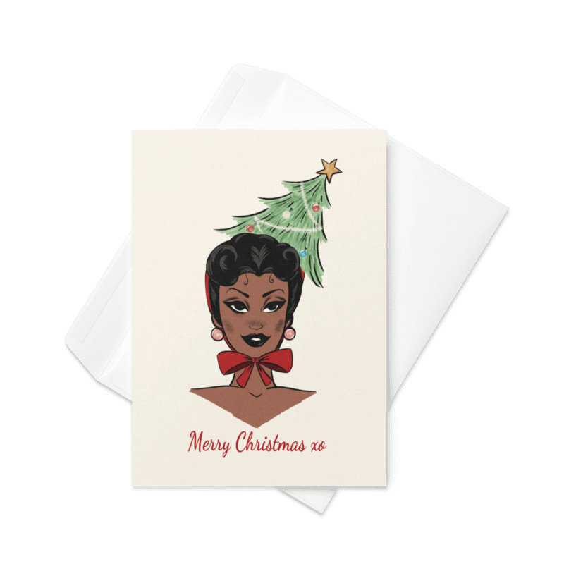 Christmas Card - Vintage Holiday Hat product image (1)