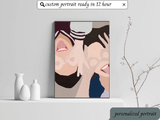 Custom Oil Portrait illustration Custom Family Portrait Painting Faceless Portrait Custom Family Portrait Oil Illustration product image (1)