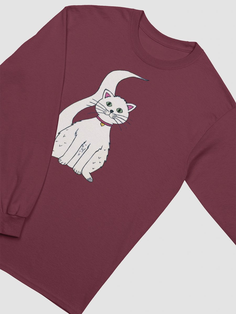 White Cat (art by Dina R.) akril painting picture - Ultra Cotton Long Sleeve T-Shirt product image (7)