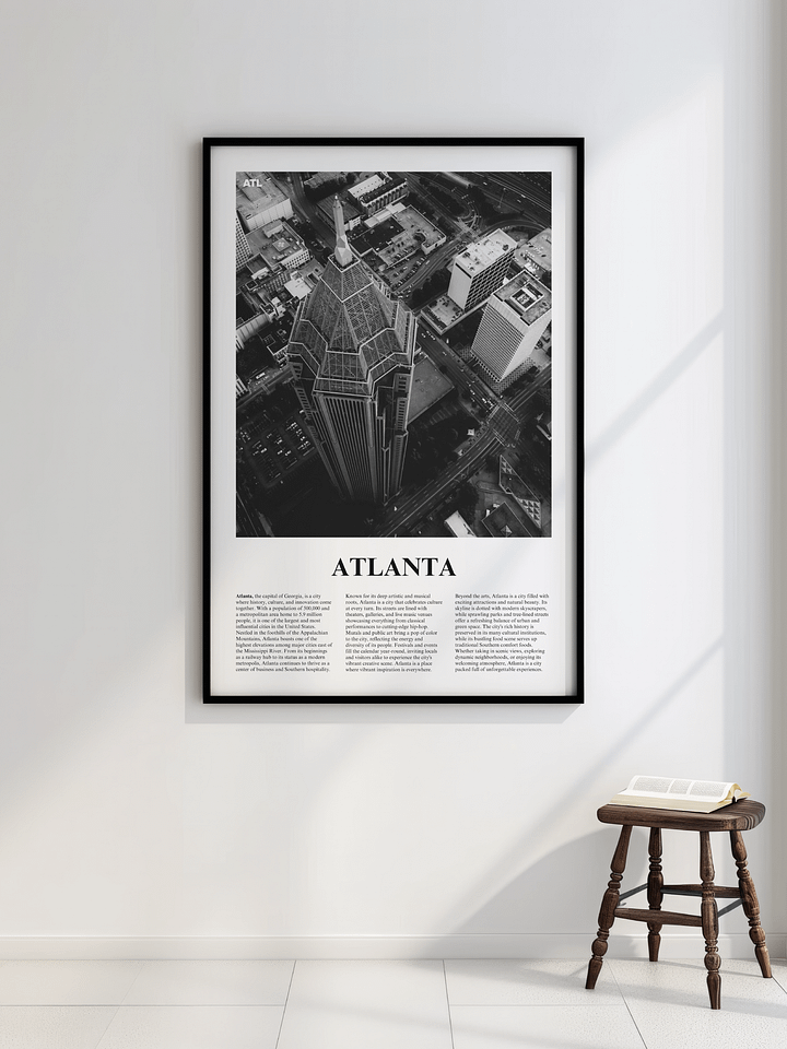 Atlanta 04 Newspaper Poster | Framed product image (2)
