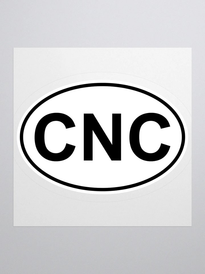 CNC Oval Sticker product image (1)