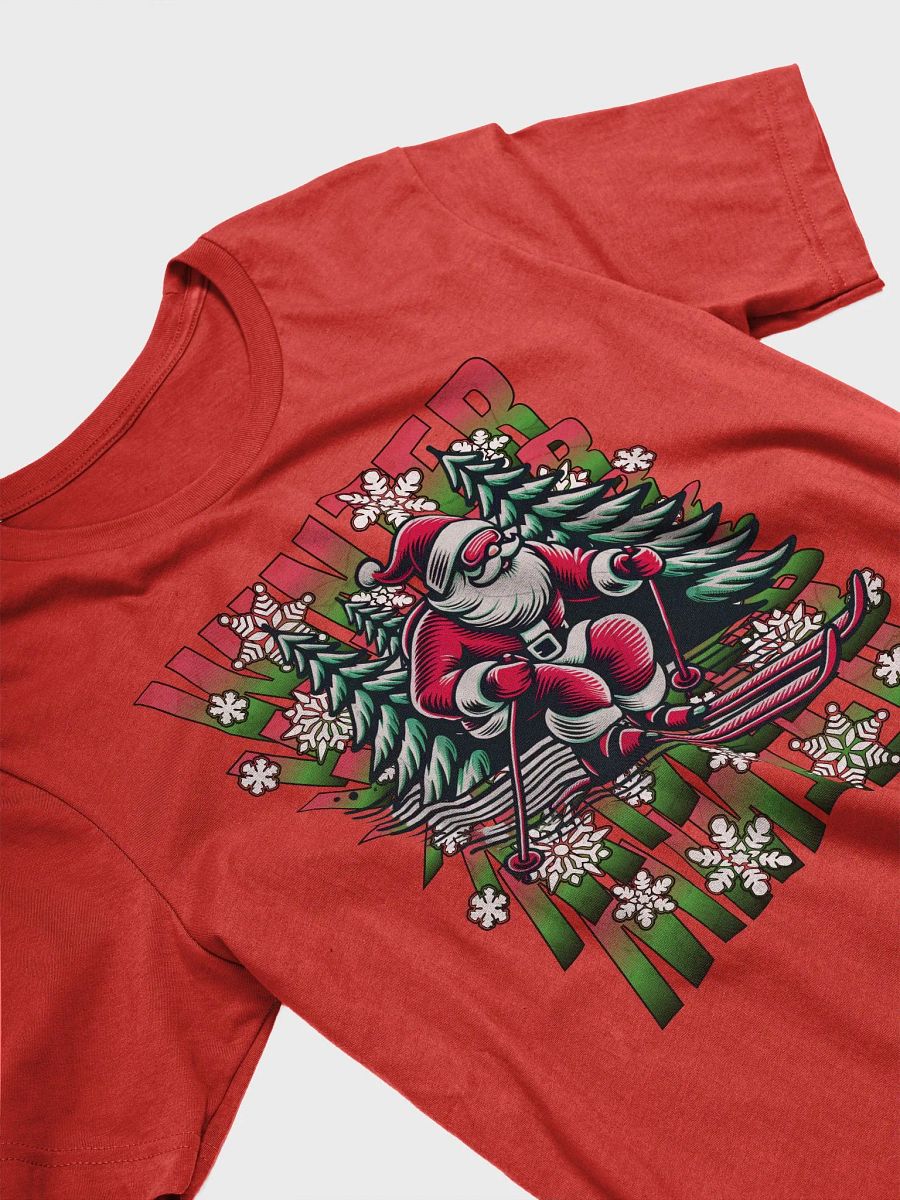 Winter Santa Skiing Adventure T-Shirt product image (2)