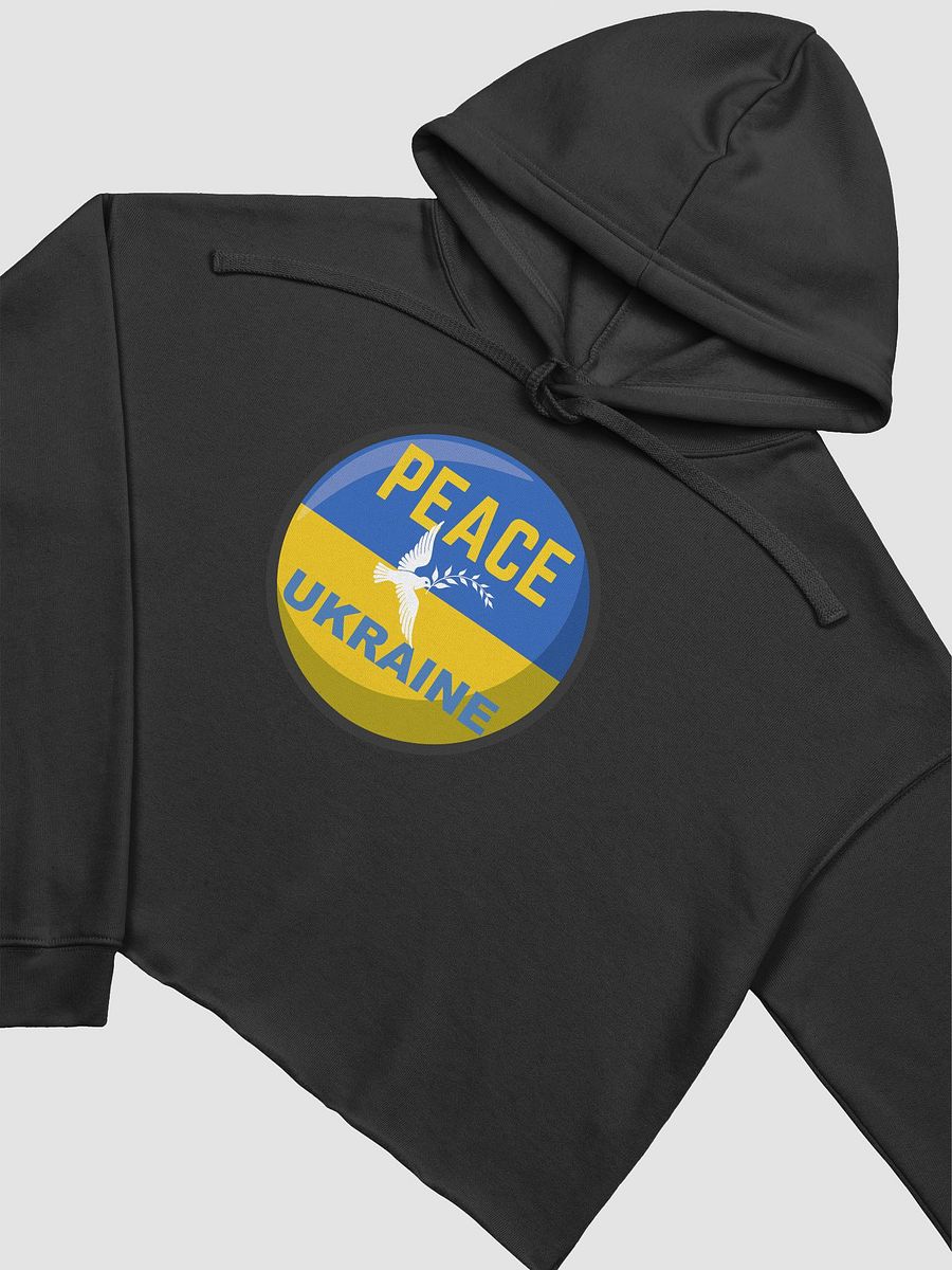 Peace for Ukraine Emblem Crop Hoodie product image (3)
