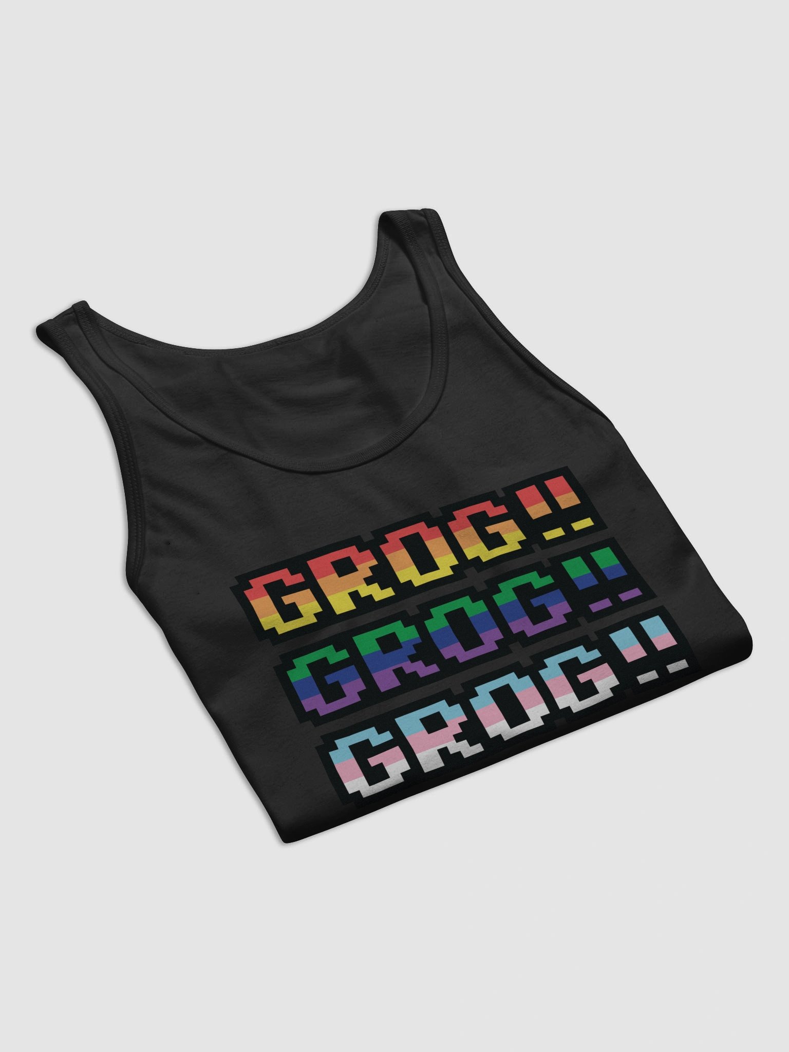 Villainy VS Grog Grog Grog!! Vest Top (Pride Colours) product image (20)
