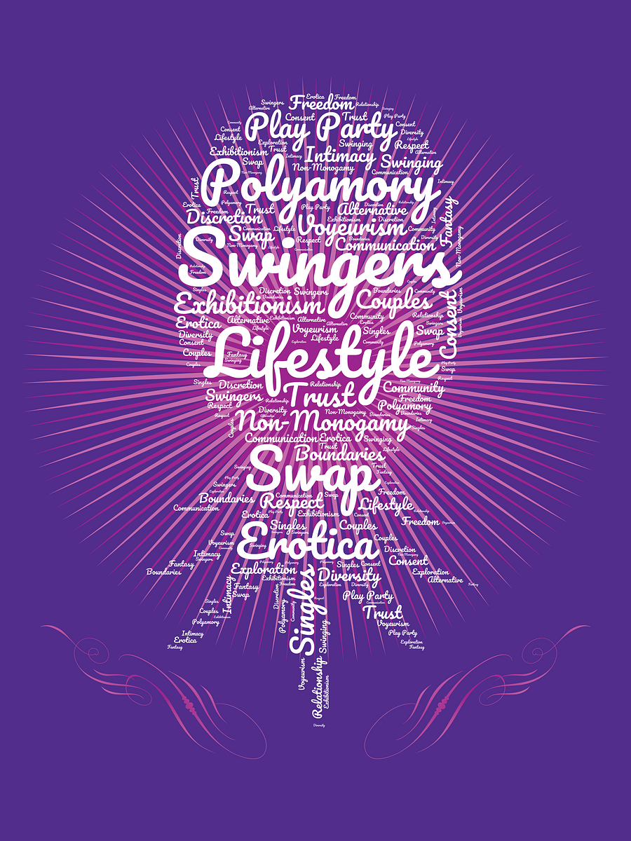 Pineapple Shape Swingers Word Cloud product image (2)