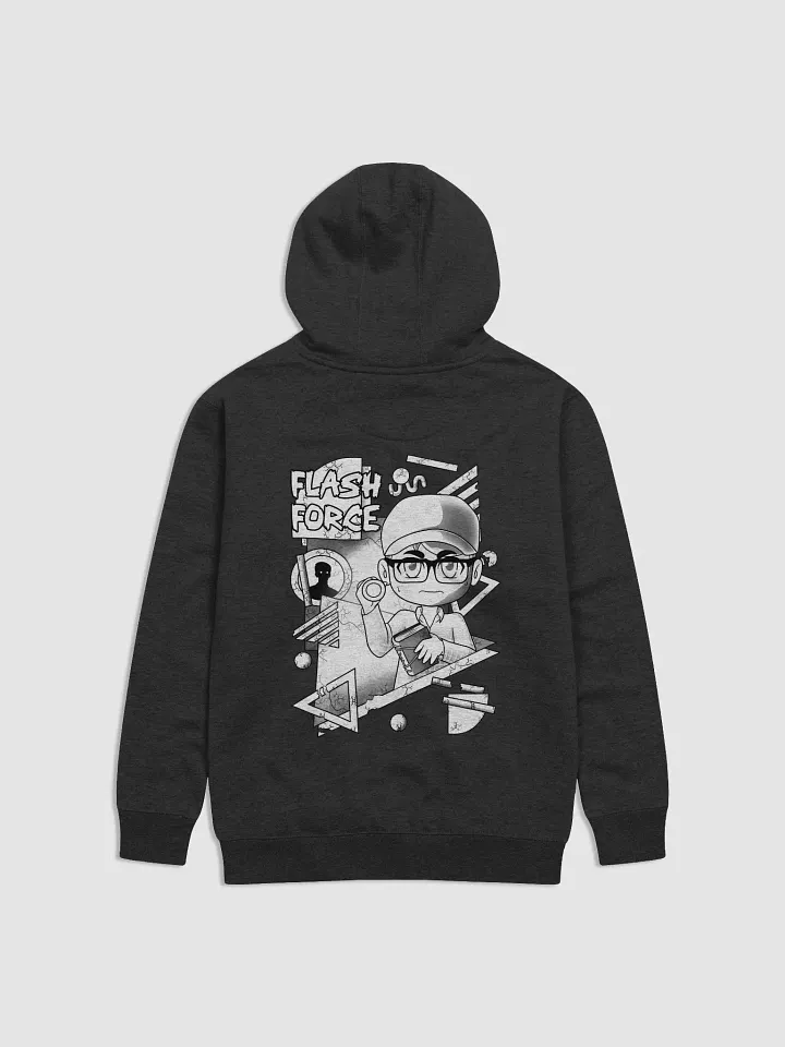 FlashForce Retro Hoodie (B&W) product image (1)