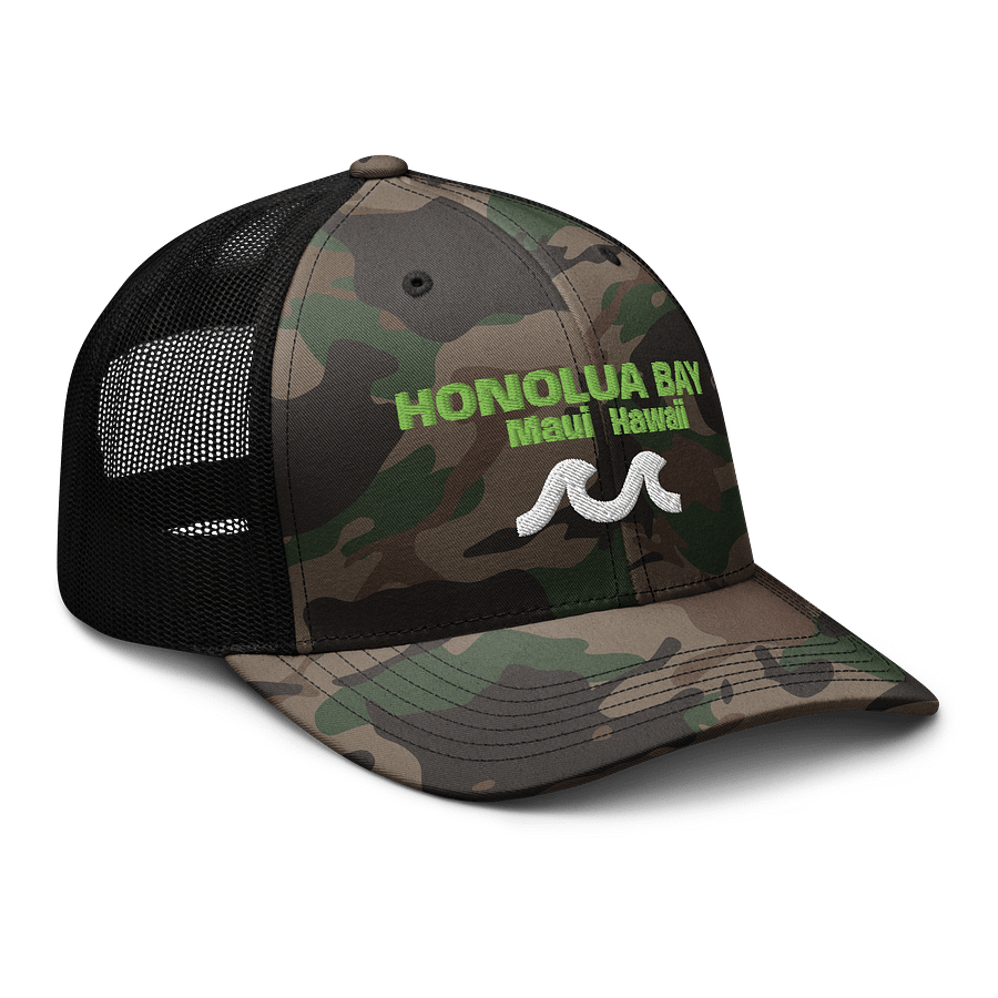 Honolua Bay Maui, Hawaii - Camouflage Trucker Hat product image (8)