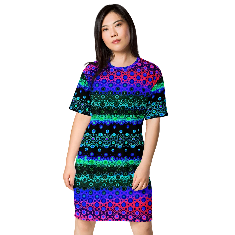 Abstract Multicoloured Pattern T Shirt Dress product image (3)