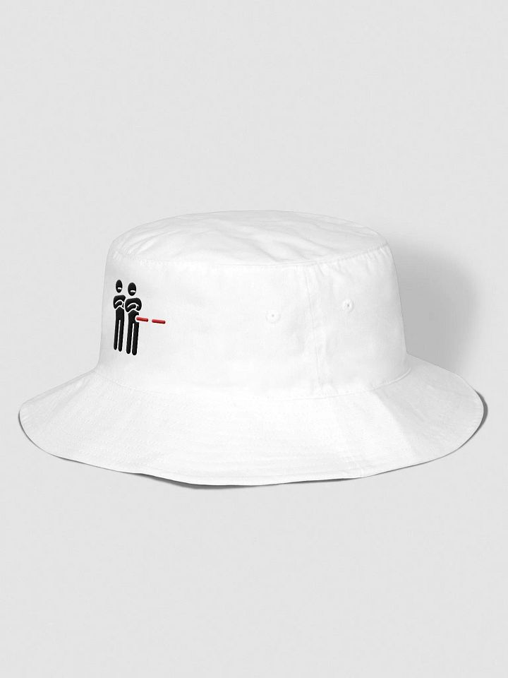 "Unimpressed" Embroidered Bucket Hat - Black Logo product image (2)