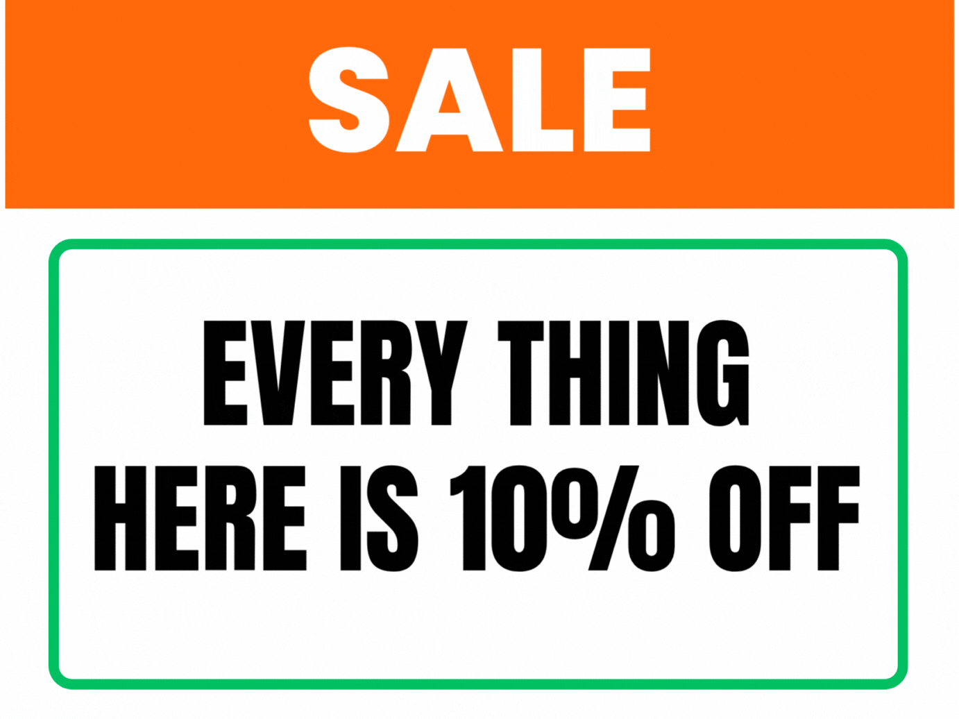 Free Sign 10% Off product image (1)