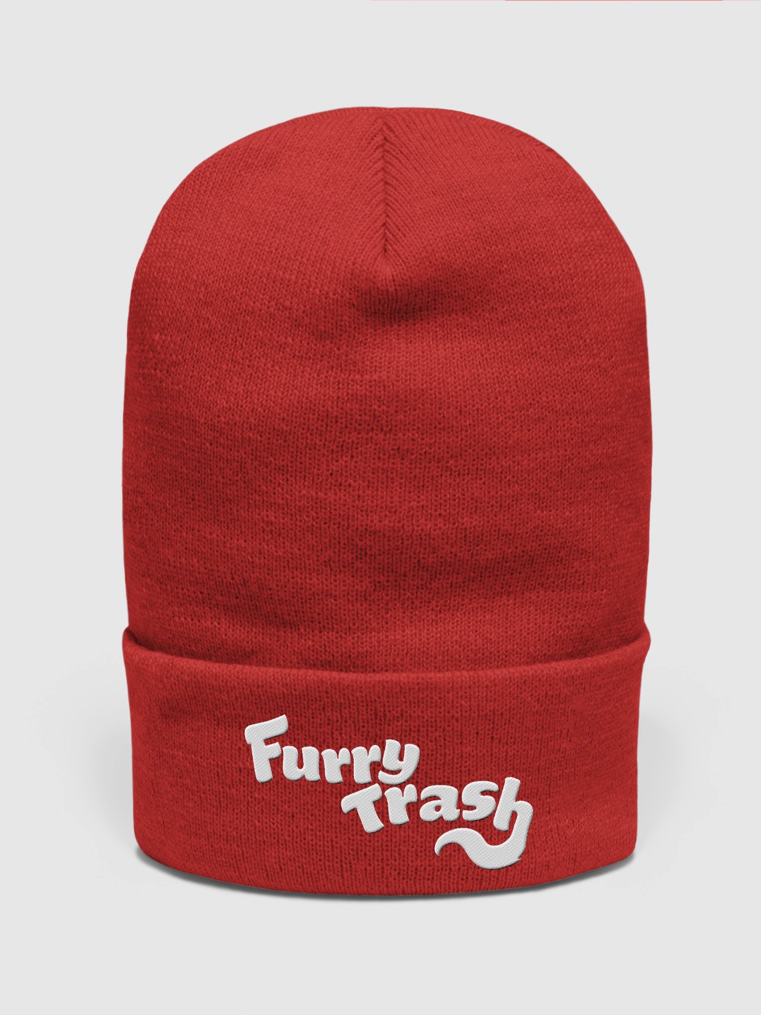 Furry Trash Embroidered Beanie - Bubble Logo product image (8)