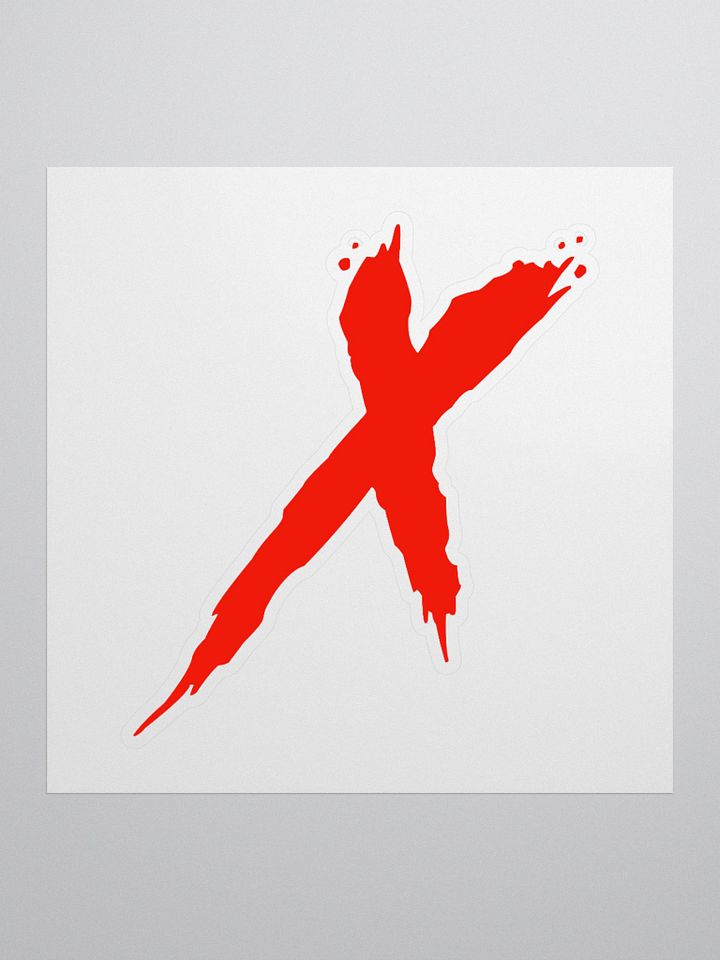 Red X Kiss Cut Stickers product image (2)
