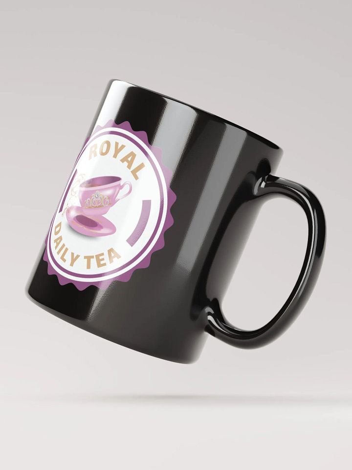 Royal Daily Tea Badge Mug Black product image (2)