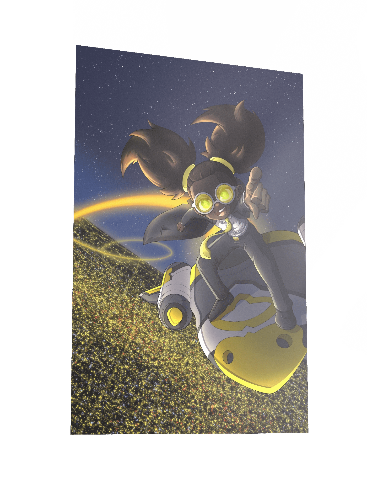 (12" x 18") Night Sky Luna Print product image (2)