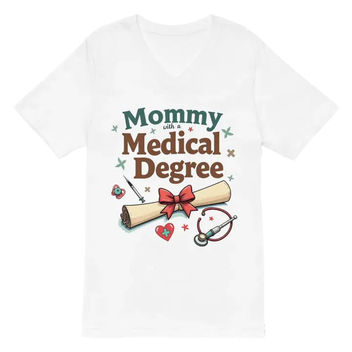 Mommy with a Medical Degree V-Neck Tee product image (6)
