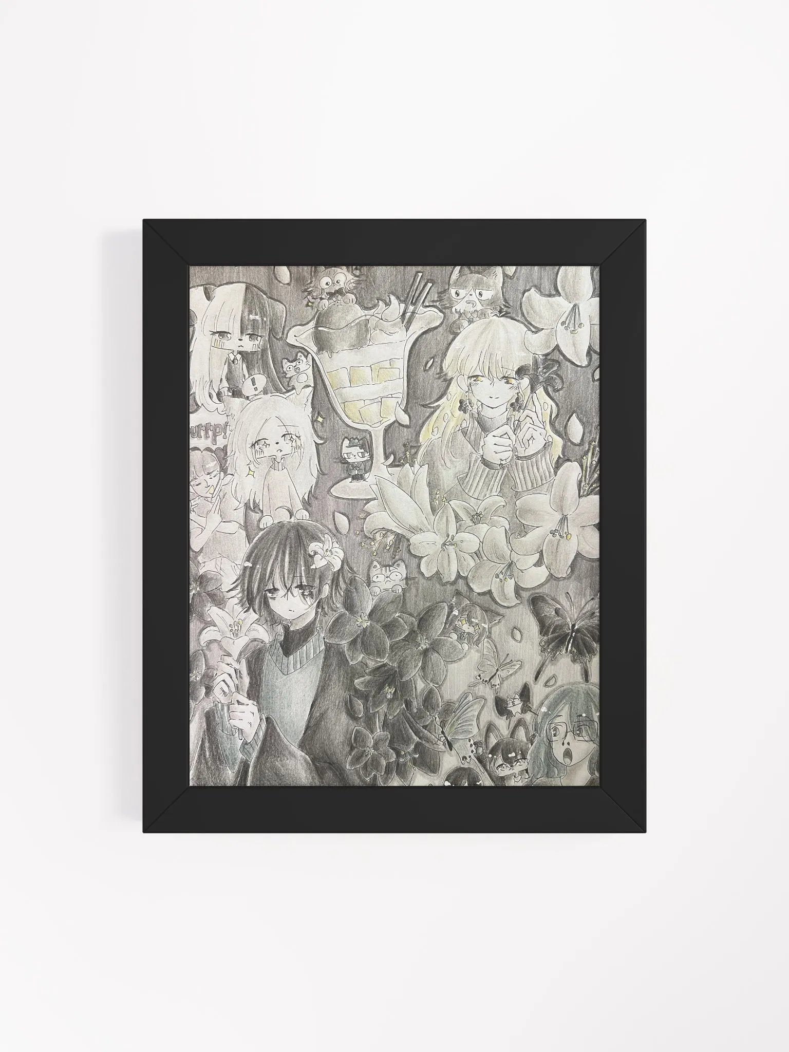 Black, Grey, and White - Framed Matte Poster product image (17)